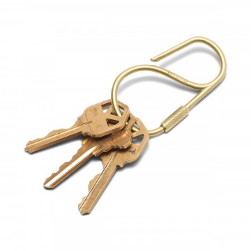 Offset Brass Keyring:  The Offset Keyring is the successor to the common carabiner. The fluid construction of the Offset Keyring reflects...