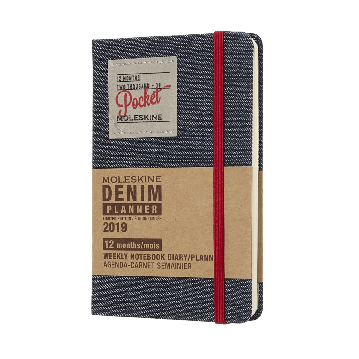 Moleskine Weekly Notebook Pocket Denim 2019 Calendar Mukama